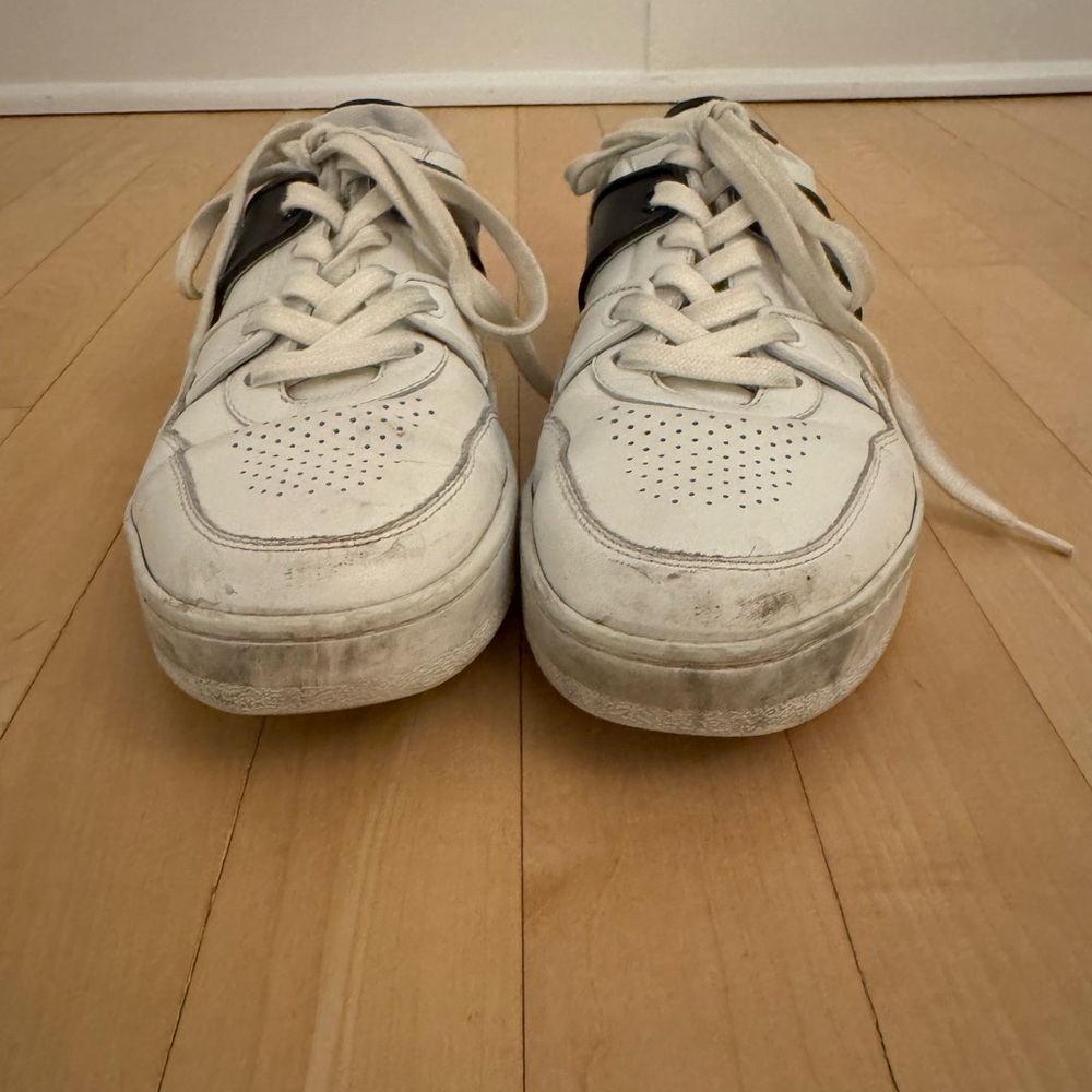 Women’s White and Black Sneakers - Picture 2 of 9